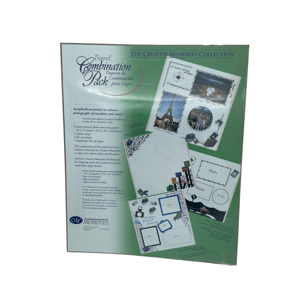 Creative Memories Vacation Combo Pack Stickers Die Cuts Photo Mounting Paper New
